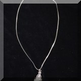 J06. Quartz crystal necklace. 